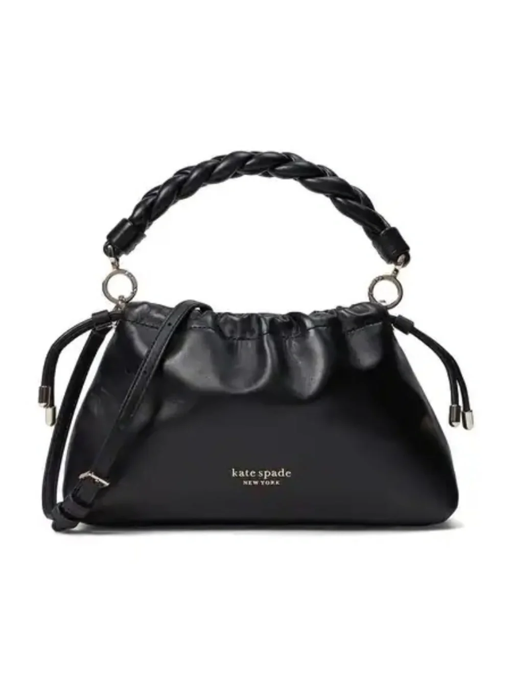 Kate Spade Meringue Napa Leather small Crossbody Bag in Black